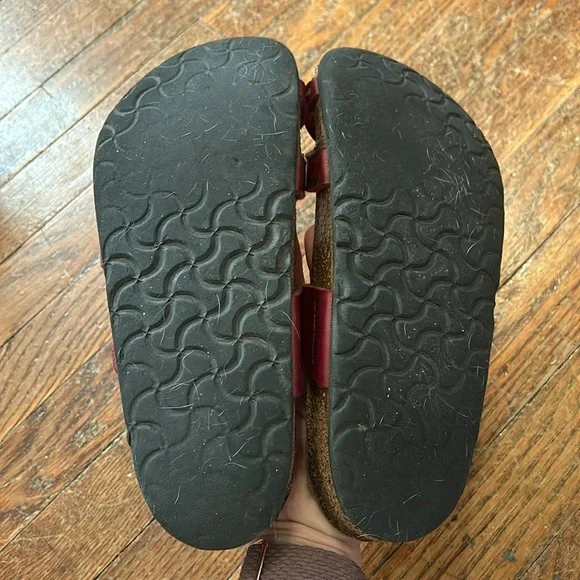 Red Birkenstocks size 8 - Picture 6 of 10